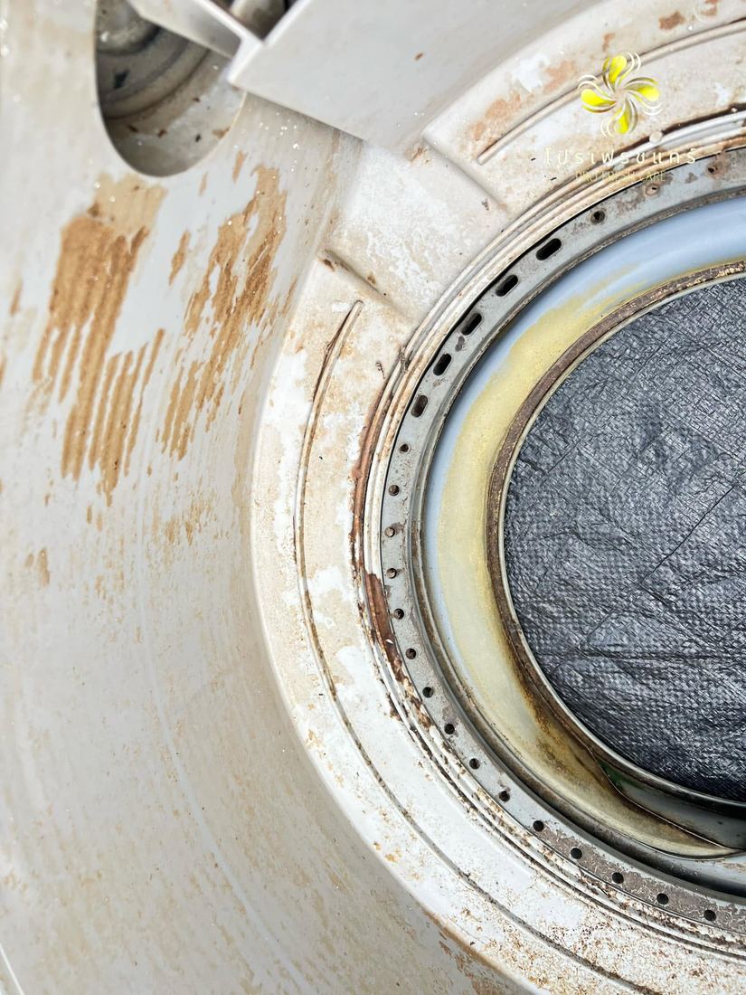 ถอดล้างเครื่องซักผ้าฝาหน้า Electrolux 14 มกราคม 2568 ภาพก่อนล้าง ลำดับที่ 6