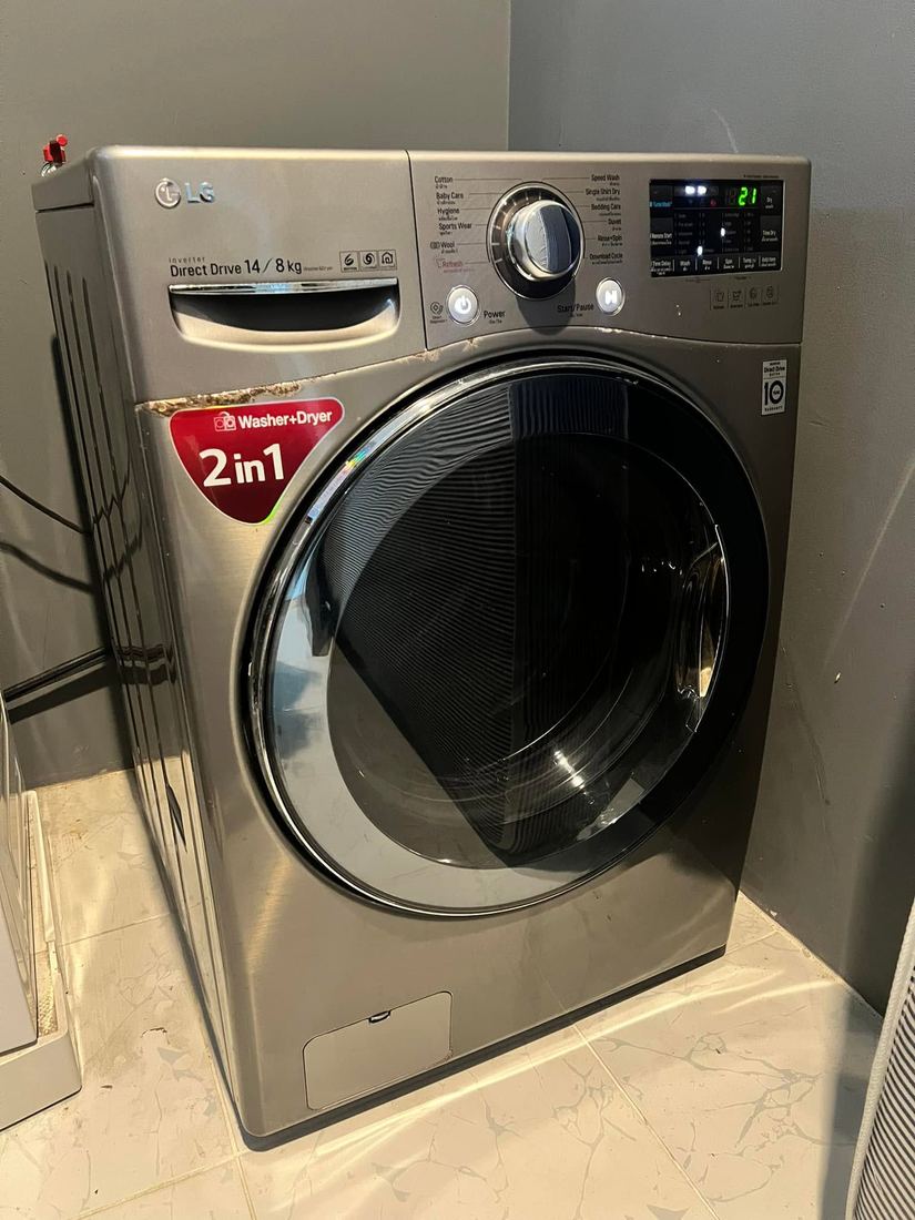 ถอดล้างเครื่องซักผ้าฝาหน้า LG 21 มกราคม 2568 ภาพก่อนล้าง ลำดับที่ 1