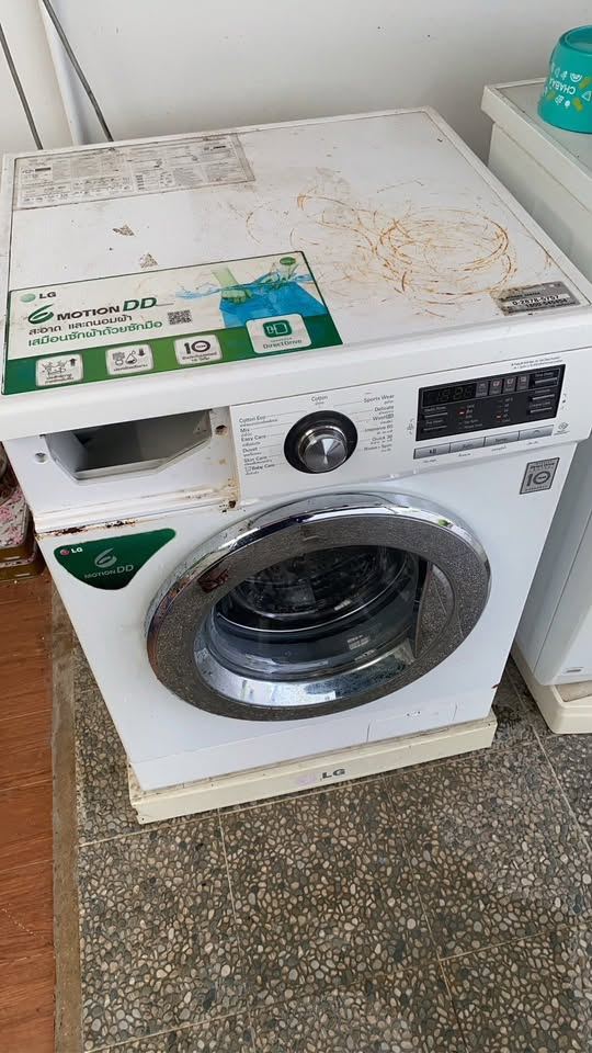 ถอดล้างเครื่องซักผ้าฝาหน้า LG 10 กรกฎาคม 2569 ภาพก่อนล้าง ลำดับที่ 9
