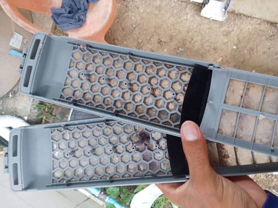 ถอดล้างเครื่องซักผ้าฝาบน Samsung 24 สิงหาคม 2569 ภาพก่อนล้าง ลำดับที่ 4