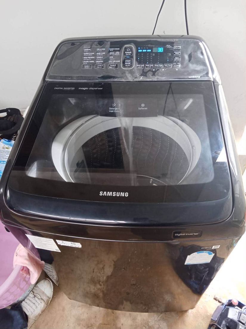 ถอดล้างเครื่องซักผ้าฝาบน Samsung 24 สิงหาคม 2569 ภาพก่อนล้าง ลำดับที่ 9